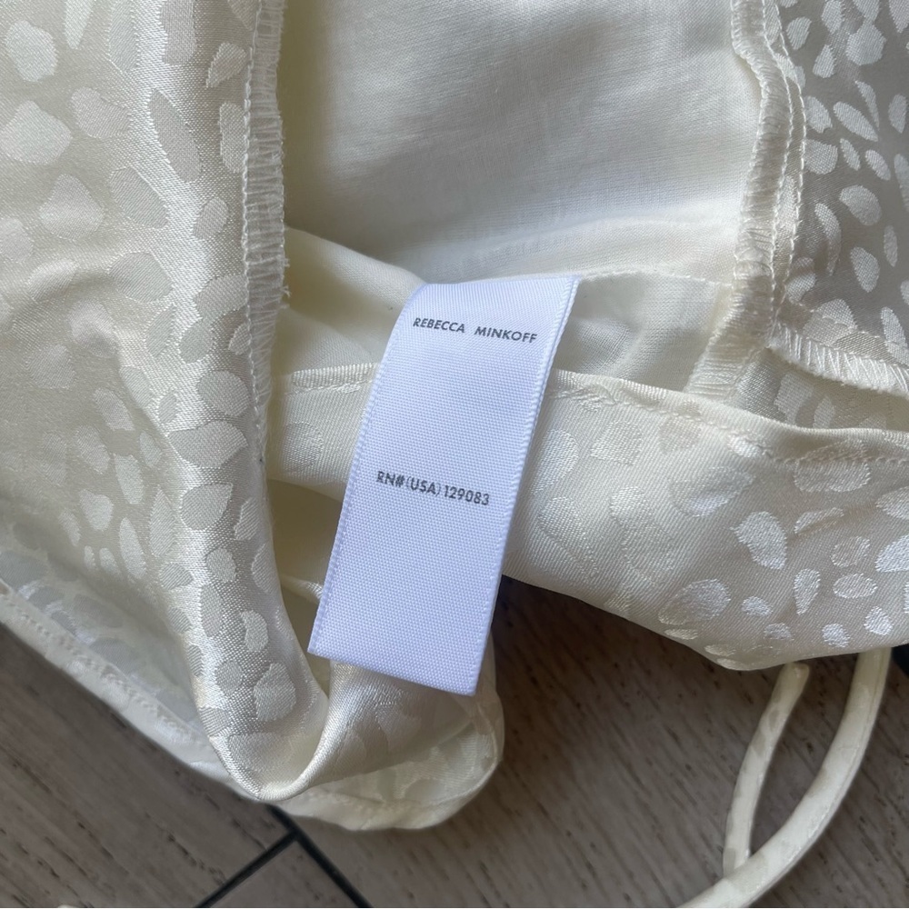 Rebecca Minkoff Cream Ruffled Camisole - Picture 3 of 6